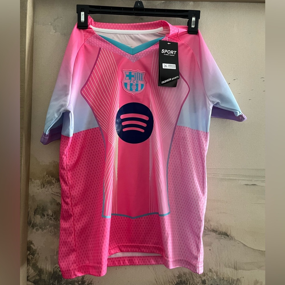 NWT. Lamine Yamal (Barcelona) jersey,shirts, socks. Sz 26 (age 10/11)